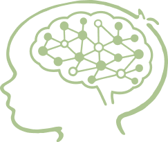 Brain connections illustration