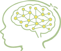 Brain connections illustration